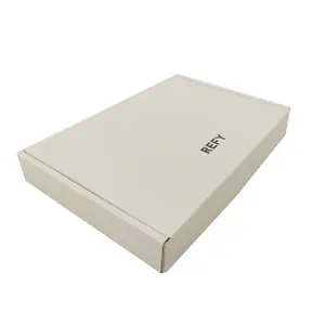 Caja de cartón corrugada plegable para regalo de joyería, caja de correo americano, envío pequeño, color blanco, 2cm