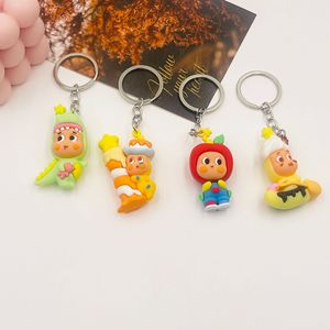 <span class=keywords><strong>Porte</strong></span>-clés en PVC souple en forme de personnage de dessin animé, <span class=keywords><strong>figurine</strong></span> mignonne en caoutchouc pour la décoration - Product Image 3