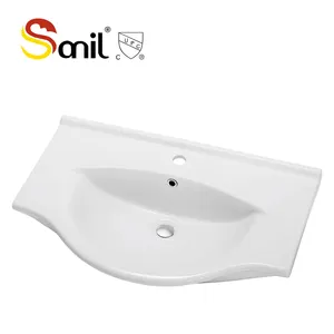 European And American Countries Sell Like Hot Cakes Sanitary Ware Cabinet Ceram Sink White Ceramic Basin