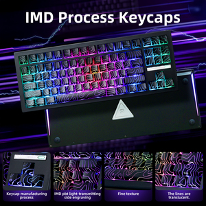 Clavier mécanique programmable Zornher ZH870 noir, rétroéclairage RGB, gravure latérale topographique, sans fil, trois modes, interrupteurs silencieux, 88 touches - Product Image 5