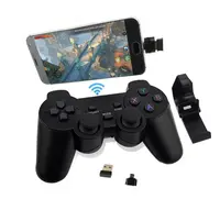 Controle 2.4g para jogos de celular sem fio, preto, para android, tv, pc