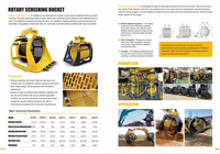 Godet de criblage rotatif d'usine pour excavatrices 5T/6T/8T/10T – Séparateur de sable, gravier, roche et compost