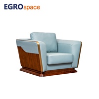 EGROspace Fournisseur Professionnel Ensemble de Mobilier de Bureau en Cuir Luxe Fonctionnel Canapé Sectionnel Exécutif pour Visiteurs