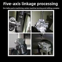 Part-part Mesin CNC Presisi Aluminium, Stainless Steel, Titanium Custom OEM, dengan Proses Milling, Turning, dan Desain Mesin CNC 5 Axis