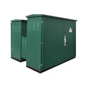 Transformateur en forme de boîte américain triphasé de Cabinet de type transformateur en forme de boîte combiné extérieur de sous-station