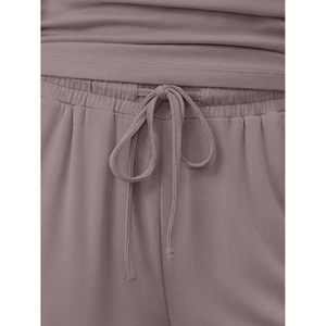 Women's 2 Piece Summer Lounge Set Butter Soft Tank Top High Waisted Wide Leg Pants With <b>Pockets</b> Casual Wear - Product Image 5