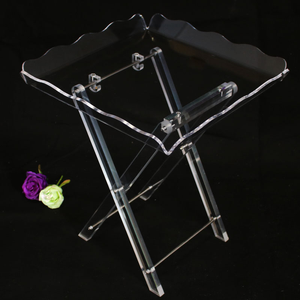 Tavolo da caffè in acrilico trasparente in stile moderno in <span class=keywords><strong>Plexiglass</strong></span> pieghevole tavolo da tè per soggiorno allungabile <span class=keywords><strong>mobili</strong></span> per la casa - Product Image 6