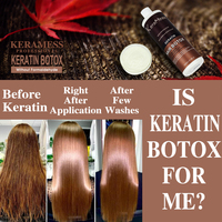 Traitement au Botox à la Kératine Brésilienne enrichi en Collagène, Lissant à la Kératine sans Formaldéhyde pour une Brillance Soyeuse, Idéal pour les Salons de Beauté Professionnels