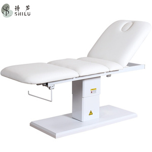 Shilu Vente à Chaud Chaise de Traitement Blanc Beauté Électrique Visage Curvy Cils en Cuir Nude Lit Table de Massage avec Couverture pour <span class=keywords><strong>Spa</strong></span> Salon - Product Image 6