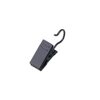 Gancho plano de acero inoxidable 430, clip para cortina de baño, gancho de metal negro, venta al por mayor