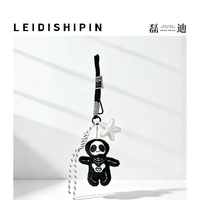 Ornement de sac esthétique gothique emo, mascotte squelette avec cordon tressé, accessoire de sac à dos Harajuku punk pour adolescents, cadeau