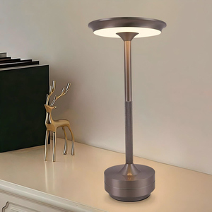 Lámpara de Mesa Táctil UFO Moderna de Acero Inoxidable Directo de Fábrica - Lámpara de Noche Recargable con Alimentación USB para Hoteles, Restaurantes y Oficinas - Product Image 5