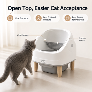 Smart <b>Cat</b> <b>Litter</b> Box Automatic Self Cleaning Furniture Style Pet Toilet with App Control WiFi Connection Large Capacity - Product Image 6