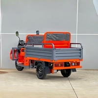 Tricycle électrique cargo à double usage 1000W, siège arrière pliable de 500kg pour le transport agricole ou la mobilité locale
