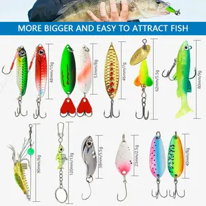 Набор рыболовных приманок из 24 шт.: искусственные приманки для ловли форели, морского окуня, крэнкбейты, минноу, пенил, твердые приманки для морской рыбалки с лодки - Product Image 2