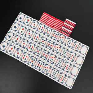 HIMORE Nuevo Mahjong con Temática de la Independencia Americana, 160 Piezas, Transparente, Acrílico de 2 Capas, Ecológico, en Stock - Product Image 5