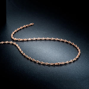 Xinfly Au750 <span class=keywords><strong>18k</strong></span> oro puro Pig catena del naso gioielli in oro reale <span class=keywords><strong>18k</strong></span> collana in oro reale per gli uomini delle donne - Product Image 2