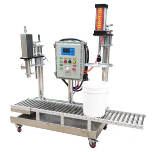 Filling machine and capping machine for paints/coatings/inks/glues/emulsions Chinese style plastic bucket