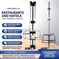 Monte-charge de cuisine compacte 30kg 100kg 2 arrêts 3 niveaux pour service alimentaire en restaurant
