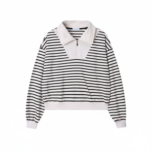 T-shirt coréen OZKIZ pour enfants, 100 % coton, T10, respirant, tricoté, mode fille, pour 6-9 ans, vente en gros printemps/automne - Product Image 2