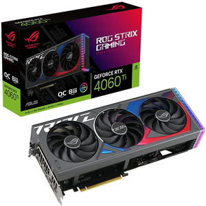 Carte graphique de jeu ROG Strix GeForce RTX 4060 <span class=keywords><strong>Ti</strong></span> OC Edition (PCIe 4.0, GDDR6, DisplayPort 1.4a) ROG-STRIX-RTX4060TI-O8G-GAMING - Product Image 1