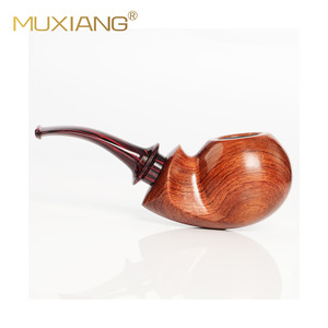 Muxiang Wooden Smoking Pipe Bent Type Rosewood Solid Wood Tobacco Pipe - Product Image 5