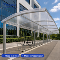 Plaque alvéolaire en polycarbonate X-Structure à cinq parois, protection UV, pour abri de voiture, auvent de terrasse