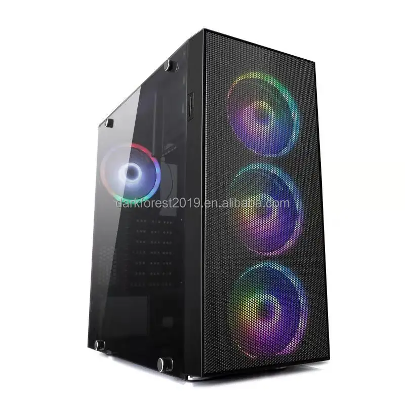 OEM ATX Computer Case Mesh Front Mid Tower PC Cabinet For Gamer Computer Parts