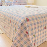 Parure de lit trois pièces en gaze double couche légère, toucher doux, écologique, durable, toutes saisons, vente en gros.