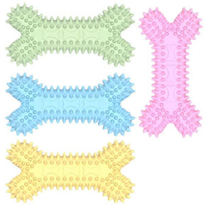 Juguete masticable duradero para entrenamiento de mascotas, no tóxico, con forma de hueso espinoso, para limpiar los dientes, juguete molar de goma para perros, resistente a mordidas, suministros para perros - Product Image 2