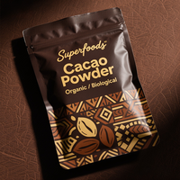 Sachet alimentaire refermable en Mylar de qualité supérieure, imprimé sur mesure, pour chocolat et snacks, avec fermeture éclair