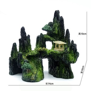 Decoratieve Voorwerpen En Benodigdheden Gesimuleerde Kunstmatige Rotstuin Creatieve <span class=keywords><strong>Aquarium</strong></span> Tuinbouw Hars Rotstuin Huisdier Decoreren Accessoire - Product Image 2