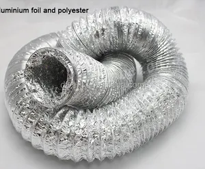 Heiß verkaufter flexibler Kanal aus Aluminium folie aus Polyester für Klimaanlagen