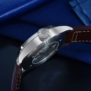 Reloj de Piloto Automático Mecánico para Hombre, Clásico, de Acero Inoxidable para Buceo, con Revestimiento Antirreflectante de Zafiro y Esfera Completamente Luminosa - Product Image 3