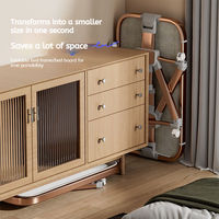 Lit-Berceau Bébé Moderne Multifonctionnel pour Nouveau-Né, Taille Queen, Portable et Assemblable pour Chambre, Extérieur, Hôpital et Hôtel