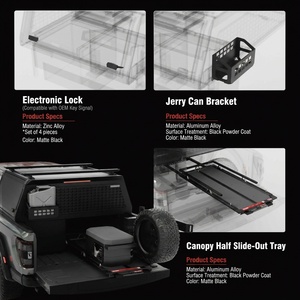 ฝาครอบกระบะท้ายแบบครึ่งคัน <span class=keywords><strong>ส</strong></span>ำหรับรถกระบะ 4x4 เช่น Dodge RAM, Canopy, Byd Shark 6, Mazda Bt50, F150, Silverado, Tundra, Ranger - Product Image 5