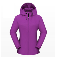 2025 vestes d'extérieur à impression personnalisée 100% Polyester grande taille simple mince imperméable et coupe-vent vestes bouffantes de pluie pour les femmes