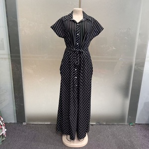 New Style Fashion Striped Print Loose Casual Ethnic Mom <strong>African</strong> Polyester Anti-Wrinkle Lace Traditional <strong>Wear</strong> 2026 Summer Women's - Product Image 3