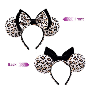 Diadema con orejas de ratón, Diadema con lazo de orejas de Mickey y perlas de lentejuelas para adultos y niños, <span class=keywords><strong>Paradise</strong></span> diadema de felpa, accesorios para el cabello, tocados - Product Image 3
