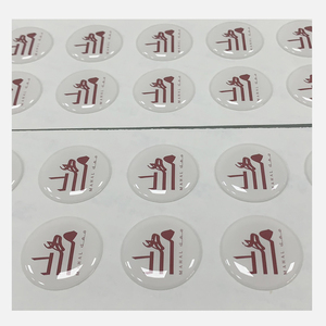 Chất lượng cao tùy chỉnh 3D in nhãn dán Gel tự dính rõ ràng Epoxy nâng cao dán logo cho các gói - Product Image 6