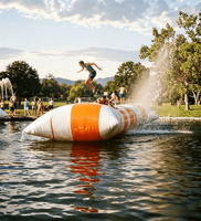 Prix Réduit : Blob Gonflable Aquatique pour Sauts, Coussin Gonflable de Saut, Airbag de Saut pour Activités Aquatiques, Jouets de Sport et de Divertissement en Plein Air