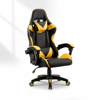 Chaise de bureau ergonomique pour le jeu, chaise pivotante pour ordinateur, chaise de bureau inclinable réglable pour l'e-sport avec accoudoirs