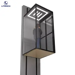 MAnufacturer 4 Floor Vertical Villa Home Lift 400kg Hydraulic Passenger Home Elevator Kit For Person