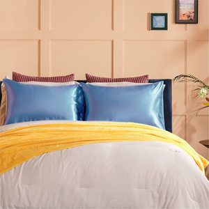 Benutzer definierte Umschlag verschluss Kissen bezug Polyester <span class=keywords><strong>Satin</strong></span> Seide Kissen bezug Kissen bezug Abdeckung für Haar und Haut - Product Image 5