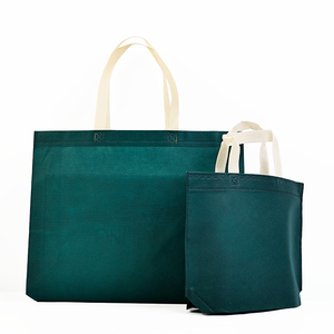 Tissu non tissé laminé de sac à poignée en gros de haute qualité avec logo personnalisé réutilisable <span class=keywords><strong>pour</strong></span> l'emballage des courses de chaussures d'épicerie - Product Image 3