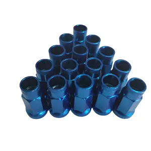 रंगीन OEM रेसिंग पहिया पागल किरणों पहिया पागल 20 + 1 एल्यूमीनियम पहिया पीछे पीछे फिरना नट्स - Product Image 1