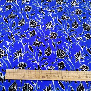 Nouvel article de mode, tissu en popeline léger 100% pur coton peigné, confortable et doux, avec un bas à fleurs noires - Product Image 4