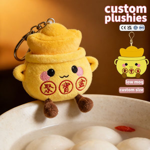 Portachiavi Peluche Personalizzabili: Produttore di Portachiavi Imbottiti a Forma di Cibo da 10 cm per Omaggi, Portachiavi Personalizzati in Blind Box - Product Image 1
