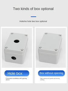 IP65 lớp không thấm nước dừng khẩn cấp giám sát cung cấp điện hộp dày ABS chống cháy nút nhựa điều khiển mở - Product Image 5