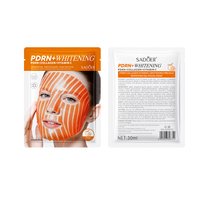 OEM ODM SADOER Masque facial en gel hydratant éclaircissant anti-taches à l'acide hyaluronique, au collagène de saumon et à la vitamine C pour tous types de peaux